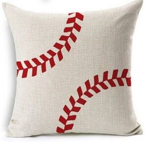Baseball Stitch Throw Pillow